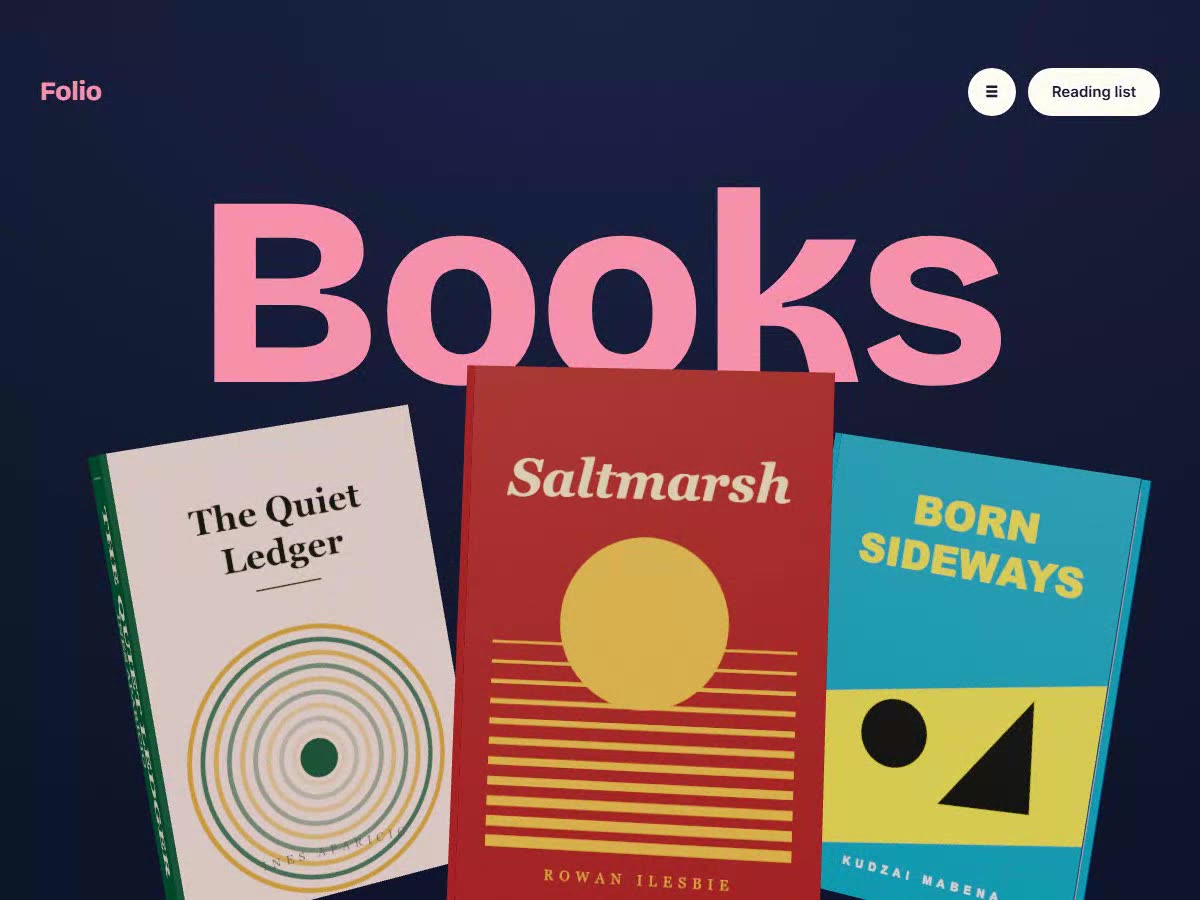 Folio — 3D Book Collection
