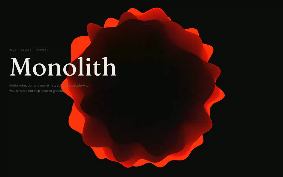Monolith — WebGL Portfolio