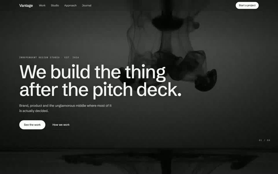 Vantage — Video Background Landing Page